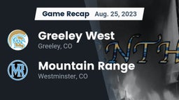 Recap: Greeley West  vs. Mountain Range  2023