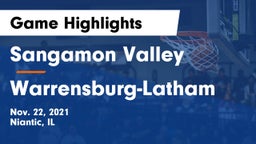 Sangamon Valley  vs Warrensburg-Latham Game Highlights - Nov. 22, 2021