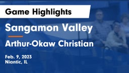 Sangamon Valley  vs Arthur-Okaw Christian Game Highlights - Feb. 9, 2023