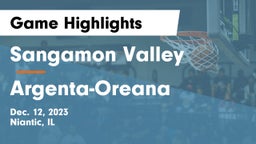 Sangamon Valley  vs Argenta-Oreana  Game Highlights - Dec. 12, 2023