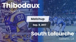 Matchup: Thibodaux vs. South Lafourche  2017