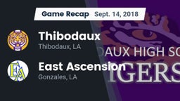Recap: Thibodaux  vs. East Ascension  2018