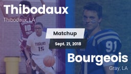 Matchup: Thibodaux vs. Bourgeois  2018