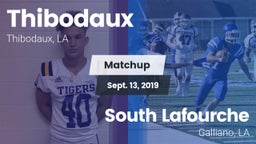 Matchup: Thibodaux vs. South Lafourche  2019