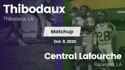 Matchup: Thibodaux vs. Central Lafourche  2020