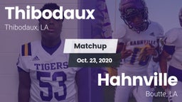 Matchup: Thibodaux vs. Hahnville  2020