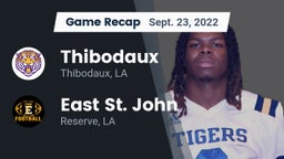 Recap: Thibodaux  vs. East St. John  2022