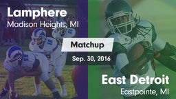 Matchup: Lamphere vs. East Detroit  2016