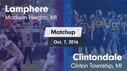 Matchup: Lamphere vs. Clintondale  2016