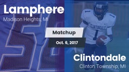 Matchup: Lamphere vs. Clintondale  2017