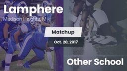 Matchup: Lamphere vs. Other School 2017