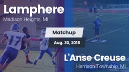Matchup: Lamphere vs. L'Anse Creuse  2018