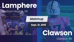 Matchup: Lamphere vs. Clawson  2018