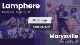 Matchup: Lamphere vs. Marysville  2018