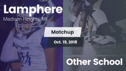 Matchup: Lamphere vs. Other School 2018