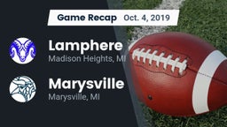 Recap: Lamphere  vs. Marysville  2019