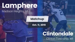 Matchup: Lamphere vs. Clintondale  2019