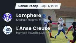 Recap: Lamphere  vs. L'Anse Creuse  2019