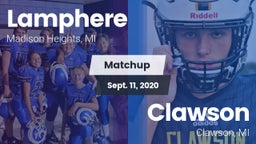 Matchup: Lamphere vs. Clawson  2020