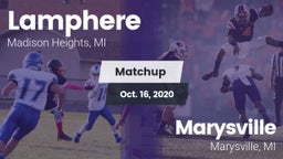 Matchup: Lamphere vs. Marysville  2020