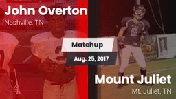 Matchup: Overton vs. Mount Juliet  2016