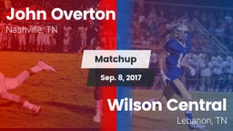 Matchup: Overton vs. Wilson Central  2016