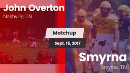 Matchup: Overton vs. Smyrna  2016