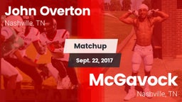 Matchup: Overton vs. McGavock  2016