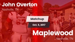 Matchup: Overton vs. Maplewood  2016
