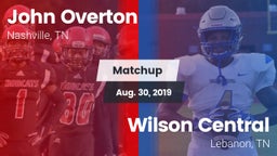 Matchup: Overton vs. Wilson Central  2019