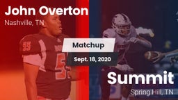 Matchup: Overton vs. Summit  2020