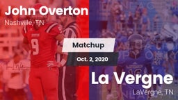 Matchup: Overton vs. La Vergne  2020