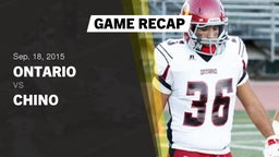 Recap: Ontario  vs. Chino  2015