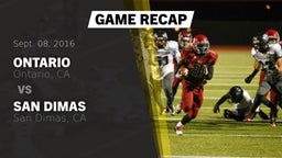 Recap: Ontario  vs. San Dimas  2016