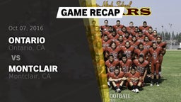 Recap: Ontario  vs. Montclair  2016