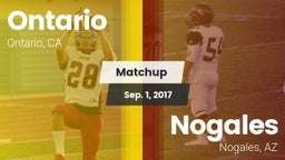 Matchup: Ontario vs. Nogales  2017