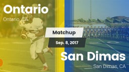 Matchup: Ontario vs. San Dimas  2017