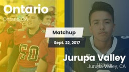 Matchup: Ontario vs. Jurupa Valley  2017