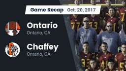 Recap: Ontario  vs. Chaffey  2017