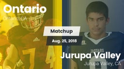 Matchup: Ontario vs. Jurupa Valley  2018