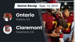 Recap: Ontario  vs. Claremont  2018