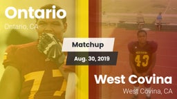 Matchup: Ontario vs. West Covina  2019