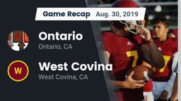 Recap: Ontario  vs. West Covina  2019