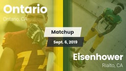 Matchup: Ontario vs. Eisenhower  2019