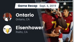 Recap: Ontario  vs. Eisenhower  2019