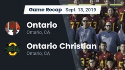 Recap: Ontario  vs. Ontario Christian  2019