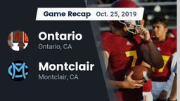 Recap: Ontario  vs. Montclair  2019