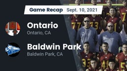 Recap: Ontario  vs. Baldwin Park  2021
