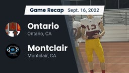 Recap: Ontario  vs. Montclair  2022