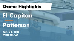 El Capitan  vs Patterson  Game Highlights - Jan. 31, 2023